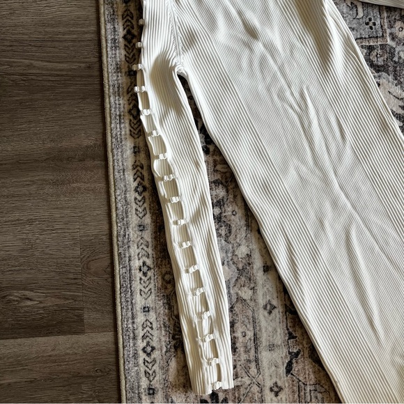 Alexander Wang strap detail rib knit white dress size small - Picture 3 of 9